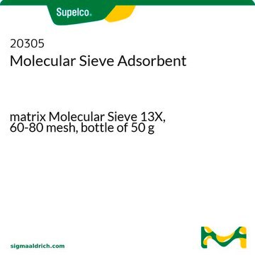 Molekularsieb-Adsorbens matrix Molecular Sieve 13X, 60-80&#160;mesh, bottle of 50&#160;g