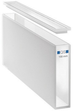 Hellma&#174; Makro-Küvetten für Absorptionsmessungen, Standardzellen High Performance Quartz Glass, spectral range 200-2500 nm, pathlength 100&#160;mm, chamber volume 35000&#160;&#956;L