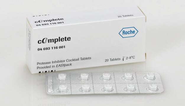 cOmplete&#8482; Proteasehemmer-Cocktail Tablets provided in EASYpacks