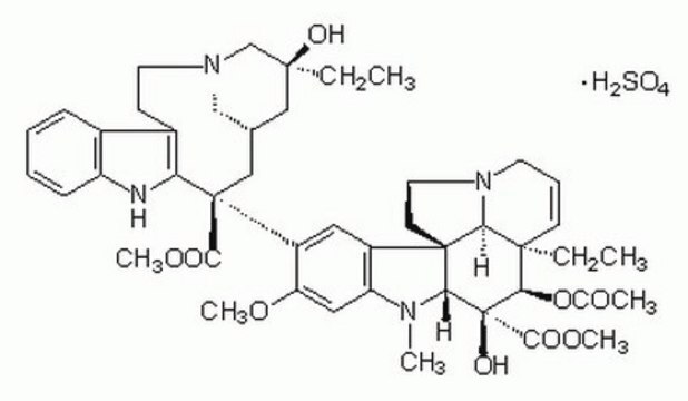 Vinblastinsulfat&nbsp;– CAS 143-67-9&nbsp;– Calbiochem Antitumor alkaloid drug.