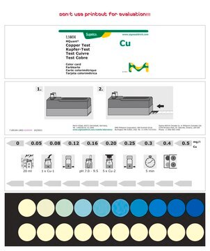 Kupfer-Test colorimetric, 0.05-0.5&#160;mg/L (Cu), for use with MCOLORTEST&#174;