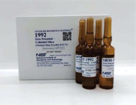 Zeta Potential - Colloidal Silica (Nominal Mass Fraction 0.15 %) NIST&#174;SRM&#174;