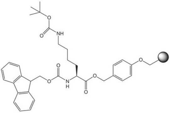 Fmoc-Lys(Boc)-Wang resin (100-200 mesh) Novabiochem&#174;