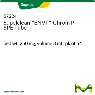 Supelclean&#8482;ENVI&#8482;-Chrom P SPE Tube bed wt. 250&#160;mg, volume 3&#160;mL, pk of 54