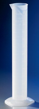 Corning&#174; reusable graduated cylinder single metric scale with funnel top, polypropylene, "to contain", size 100&#160;mL