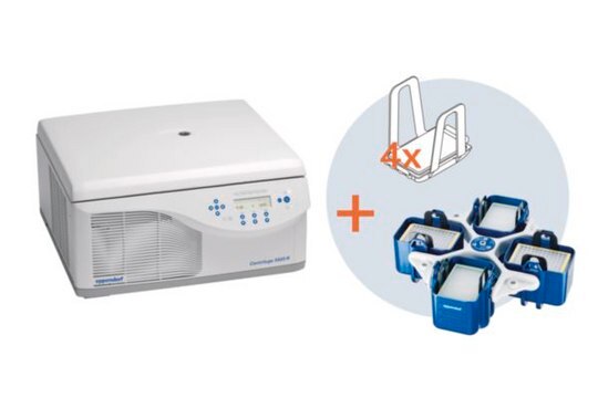 Eppendorf&#174; Centrifuge 5920 R G refrigerated, with S-4x1000 rotor, incl. plate/tube bucket and plate carrier, AC/DC input 230 V, 50 - 60 Hz, EuroPlug