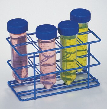 Scienceware&#174; centrifuge tube rack, epoxy-coated steel 16-position, for 50 mL plastic centrifuge tubes