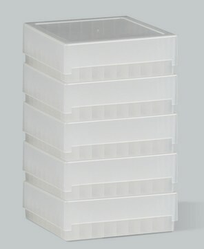 Freezer storage box, 81-place green