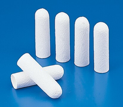 Whatman&#174; cellulose extraction thimbles 603 Cellulose thimbles, 30 x 80 mm - thickness 1.5 mm, 25/pk