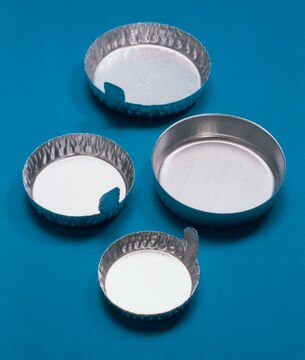 Einweg-Aluminiumschalen crimped sides with finger-grip handle, capacity 60&#160;mL, dish diam. 70&#160;mm