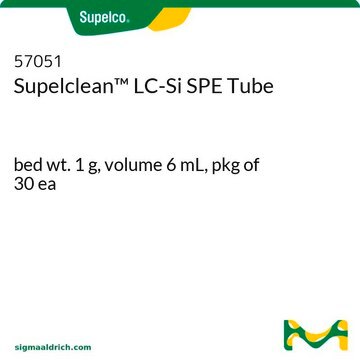 Supelclean&#8482; LC-Si SPE-Röhrchen bed wt. 1&#160;g, volume 6&#160;mL, pkg of 30&#160;ea