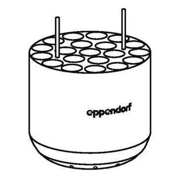 Adapter for Eppendorf&#174; S-4-104 capacity, 20 x 9 mL round-bottom tubes, pack of 2