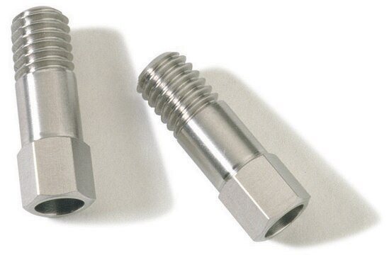 Capillary Column Nut (fits Agilent injectors and non-MS detectors), hexagonal wrenchtight version pkg of 2&#160;ea