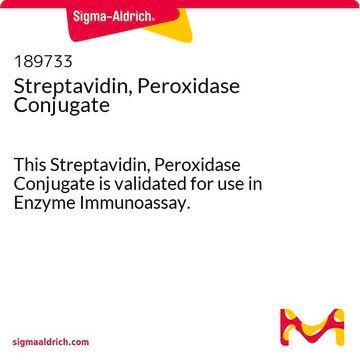 Streptavidin, Peroxidase Conjugate This Streptavidin, Peroxidase Conjugate is validated for use in Enzyme Immunoassay.