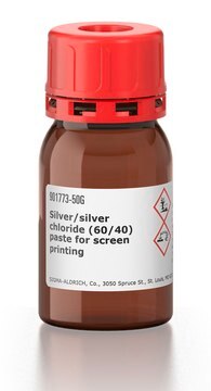 Silver/silver chloride (60/40) paste for screen printing