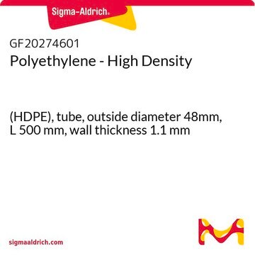 Polyethylene - High Density (HDPE), tube, outside diameter 48mm, L 500&#160;mm, wall thickness 1.1&#160;mm