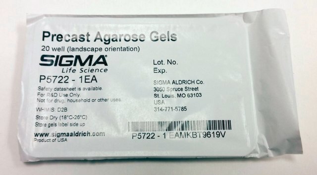 Precast Agarose Gels 24 wells (2 × 12-well portrait orientation)