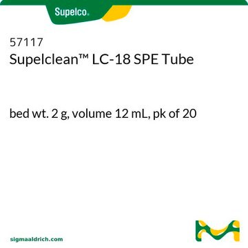 Supelclean&#8482; LC-18 SPE-Röhrchen bed wt. 2&#160;g, volume 12&#160;mL, pk of 20