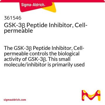 GSK-3&#946; Peptide Inhibitor, Cell-permeable The GSK-3&#946; Peptide Inhibitor, Cell-permeable controls the biological activity of GSK-3&#946;. This small molecule/inhibitor is primarily used for Phosphorylation &amp; Dephosphorylation applications.