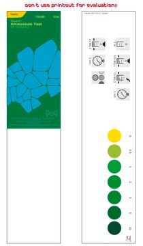 Ammoniumtest in Süßwasser und Salzwasser colorimetric, 0.5-10&#160;mg/L (NH4+), for use with MQUANT&#174;