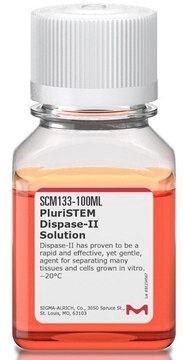 PluriSTEM&#174; Dispase-II Solution Dispase-II has proven to be a rapid and effective, yet gentle, agent for separating many tissues and cells grown in vitro.