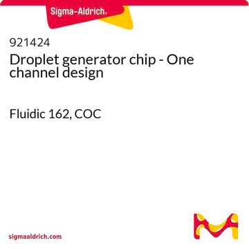 Droplet generator chip - One channel design Fluidic 162, COC