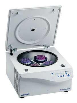 Eppendorf&#174; Centrifuge 5810/5810R 5810, non-refrigerated, with rotor A-4-62 with adapters for 13/16 mm round-bottom tubes, keypad, AC/DC input 120 V, 50/60 Hz, US 3-pin plug (US)