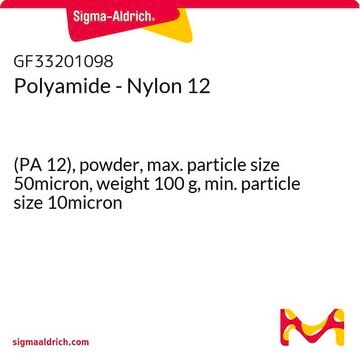 Polyamide - Nylon 12 (PA 12), powder, max. particle size 50micron, weight 100&#160;g, min. particle size 10micron