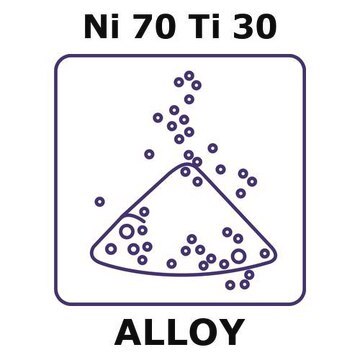 Nickel-titanium alloy, Ni70Ti30 powder, 150micron max. particle size, 200g