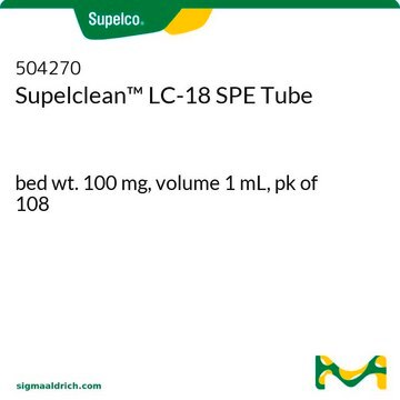 Supelclean&#8482; LC-18 SPE-Röhrchen bed wt. 100&#160;mg, volume 1&#160;mL, pk of 108