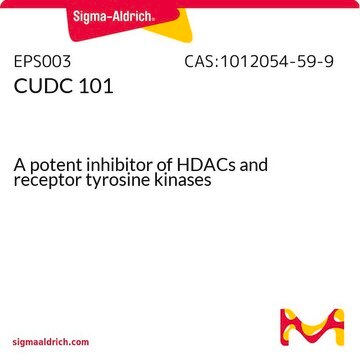 CUDC 101 A potent inhibitor of HDACs and receptor tyrosine kinases