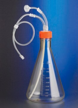 Corning&#174; Erlenmeyer flasks capacity 2&#160;L, sterile, flat bottom, 2 port, no vent