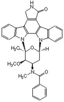 Staurosporine Staurosporine Streptomyces is a potent, cell-permeable, reversible, ATP-competitive and broad spectrum inhibitor of protein kinases.