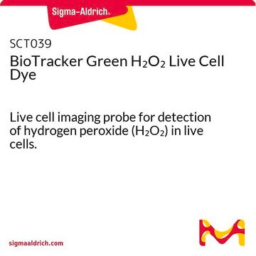 BioTracker Green H2O2 Live Cell Dye Live cell imaging probe for detection of hydrogen peroxide (H&lt;sub&gt;2&lt;/sub&gt;O&lt;sub&gt;2&lt;/sub&gt;) in live cells.