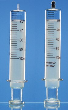 FORTUNA&#174; Optima glass syringes with interchangeable components capacity 1&#160;mL, Luer lock tip style