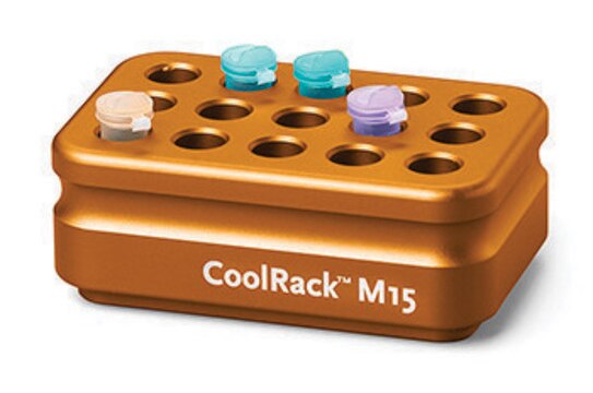 Corning&#174; CoolRack&#174; M15, capacity 15 x 1.5 or 2 mL microfuge tubes, orange