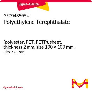 Polyethylene Terephthalate (polyester, PET, PETP), sheet, thickness 2&#160;mm, size 100 × 100&#160;mm, clear clear