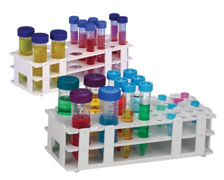 No-Wire&#8482; Multi-Tube Racks Holds 6 of 50 mL and 12 of 15 mL Centrifuge Tubes