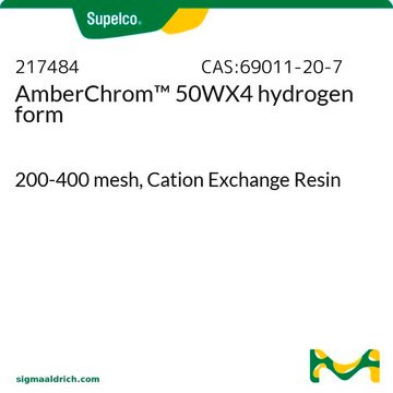 AmberChrom&#8482; 50WX4 Wasserstoffform 200-400&#160;mesh, Cation Exchange Resin