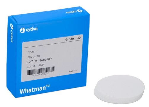 Whatman&#174; Filterpapier für die quantitative Analyse, aschefrei, Güte 40 circles, diam. 125&#160;mm, pack of 100