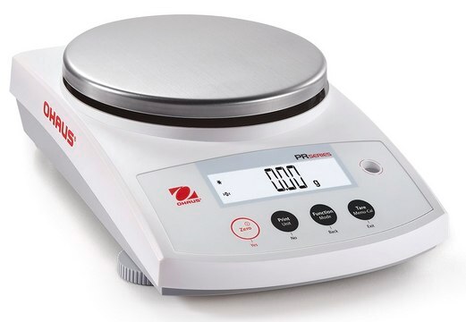 Ohaus&#174; PR Precision Balance Model PR4201/E, weighing capacity 4200&#160;g, resolution: 0.1&#160;g, AC/DC input 230 V, universal plug set