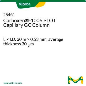 Carboxen&#174;-1006 PLOT Capillary GC Column L × I.D. 30&#160;m × 0.53&#160;mm, average thickness 30&#160;&#956;m