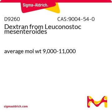 Dextran from Leuconostoc mesenteroides average mol wt 9,000-11,000