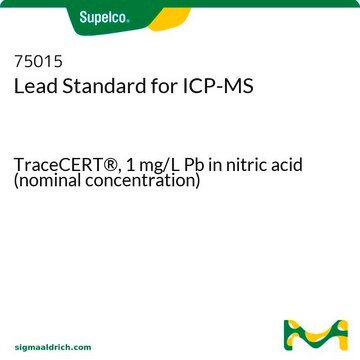 Blei Standard für ICP-MS TraceCERT&#174;, 1&#160;mg/L Pb in nitric acid (nominal concentration)