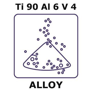 Titanium-aluminum-vanadium alloy, Ti90Al6V4 powder, 450micron max. particle size, spherical powder, 50g