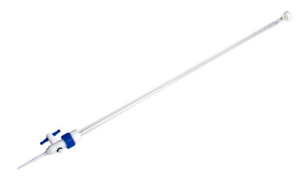 Pyrex&#174; economy-grade burette, with PTFE locking stopcock volume 50&#160;mL, accuracy: 0.06&#160;mL