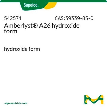 Amberlyst&#174; A26 Hydroxid-Form hydroxide form