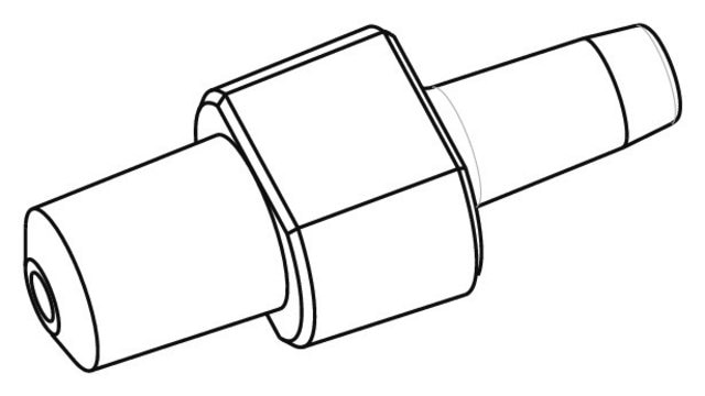 Male Mini Luer fluid connector single, Fluidic 331, PP