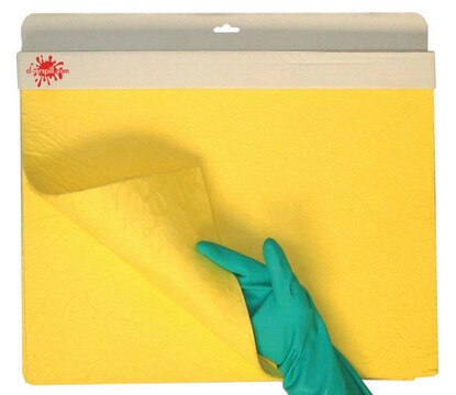 Tear-off chemical spill pads