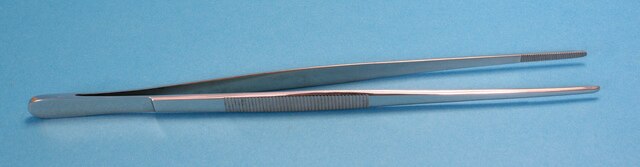 Stainless steel forceps Specimen, L 10&#160;in.